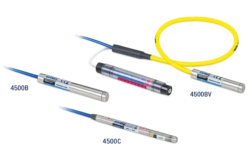 Piezómetros de cuerda vibrante con distintos cuerpos y cables
