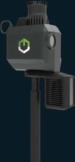Equipo de mapeo del frente con LiDAR e iluminación